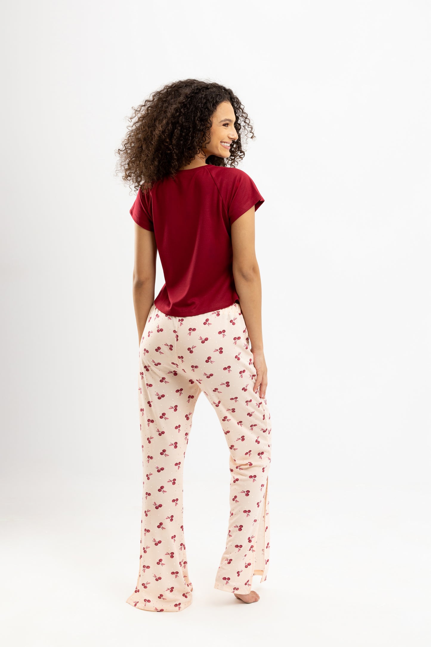 Chery Summer Full Pyjama Red