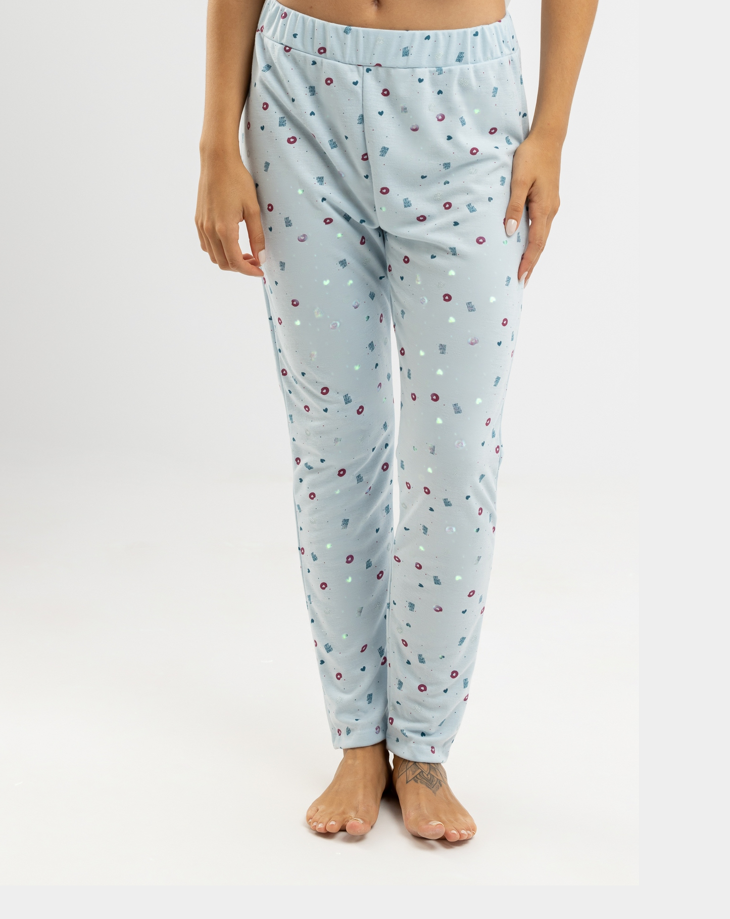 Night donuts Summer Full Pyjama Fuchsia