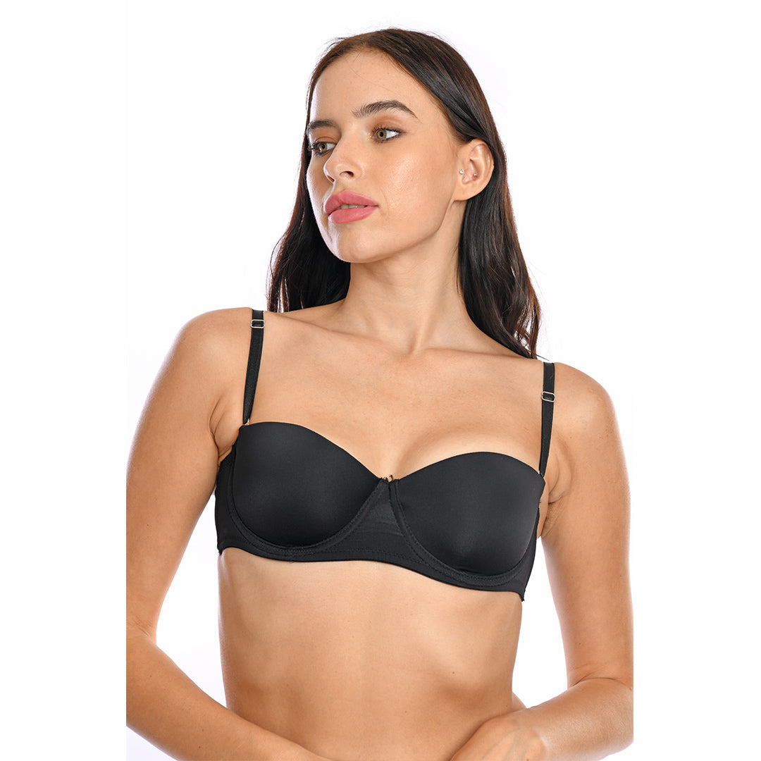 Balconette Padded Half-Cup Bra