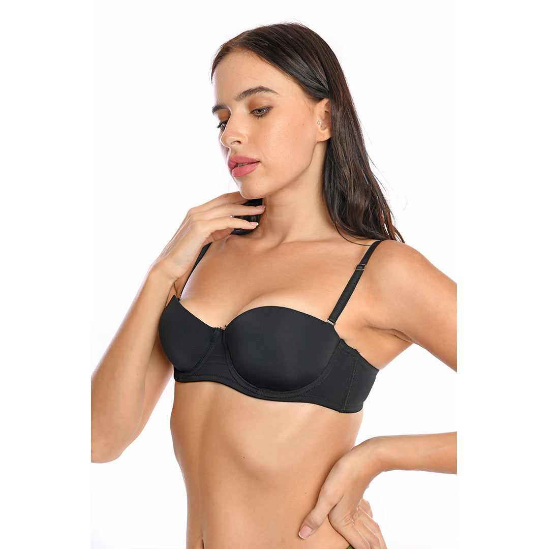 Balconette Padded Half-Cup Bra