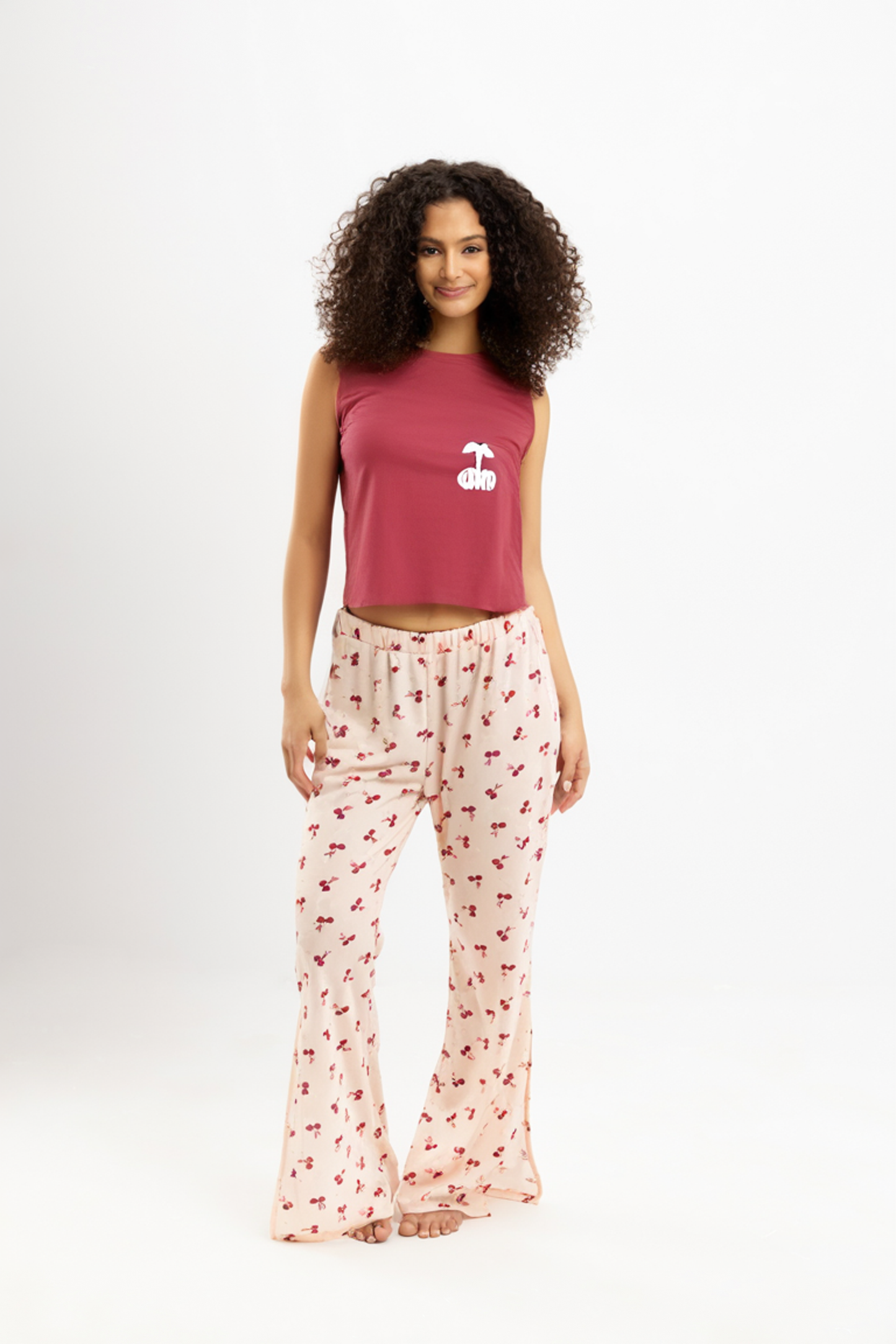 Chery Summer Full Pyjama Red